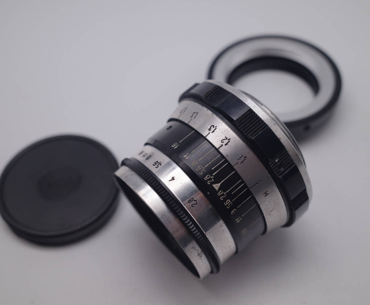 134美品インダスター61 　10枚絞りゼブラ　52ｍｍｆ2.8　オールドレンズ 82 初期型インダスター61 ゼブラ 人気 10枚羽絞り オールドレンズ