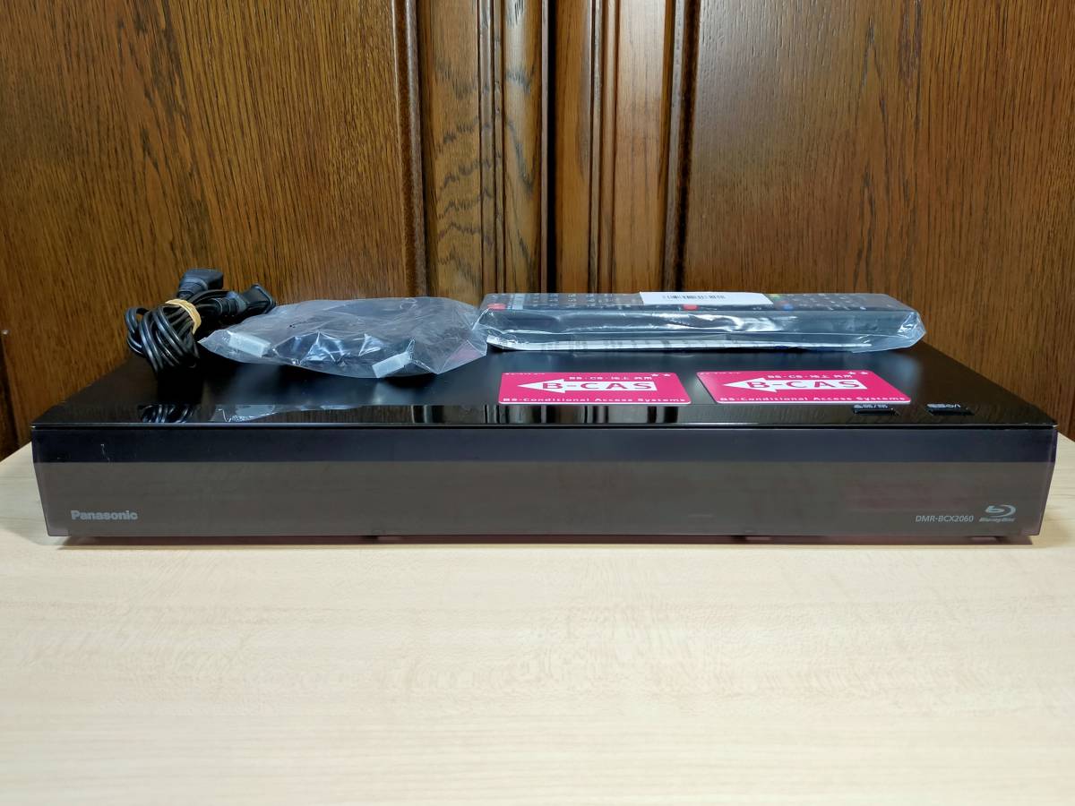 Panasonic DMR-BCX2060/2TB/6チャンネル自動録画可/B-CAS，新品リモコン，HDMI，電源ケーブル付属/外付けHDD対応/動作良好