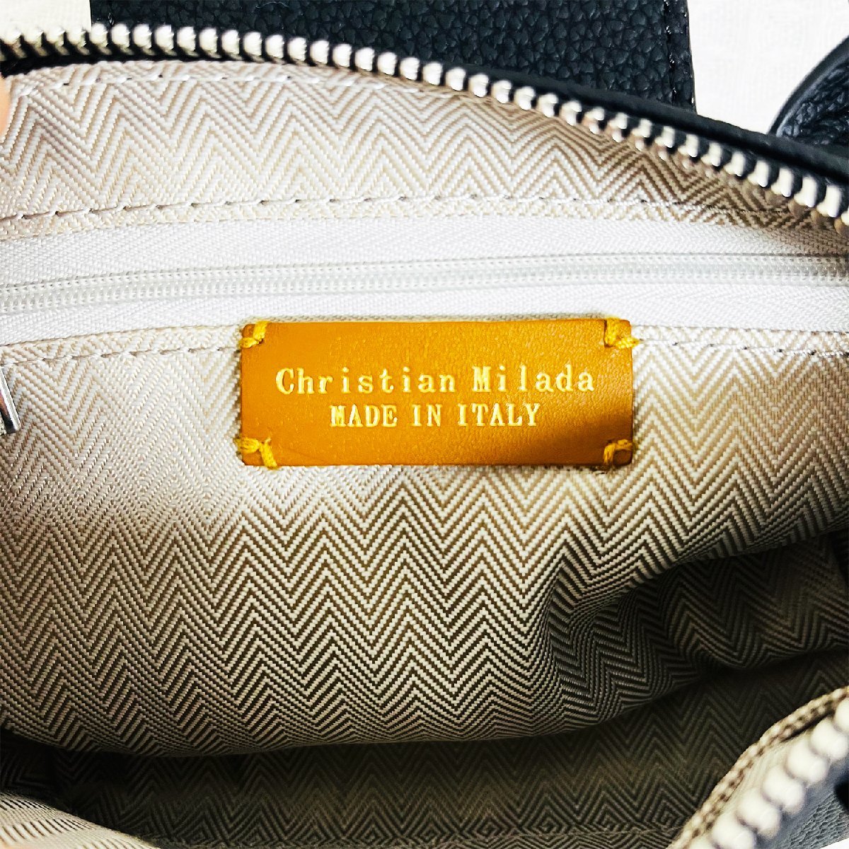 絶賛EU製 定価12万☆christian milada・ミラノ発・ショルダーバッグ 