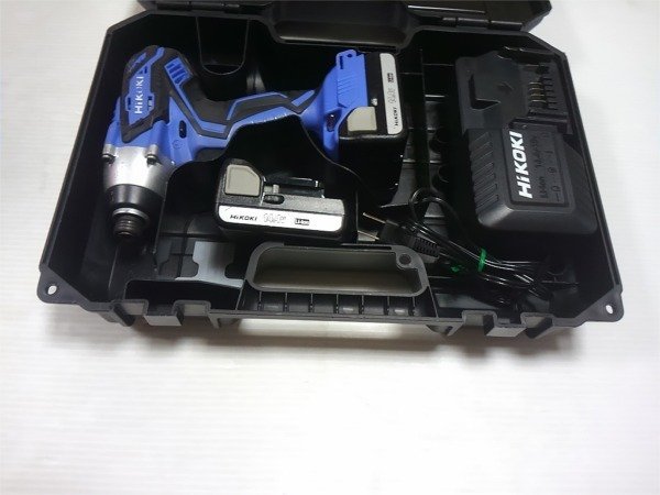 ♪HIKOKI 日立 コードレスインパクトドライバ FWH 14DGL（２LEGK）14.4V バッテリー2個付き 動作確認済み♪中古品