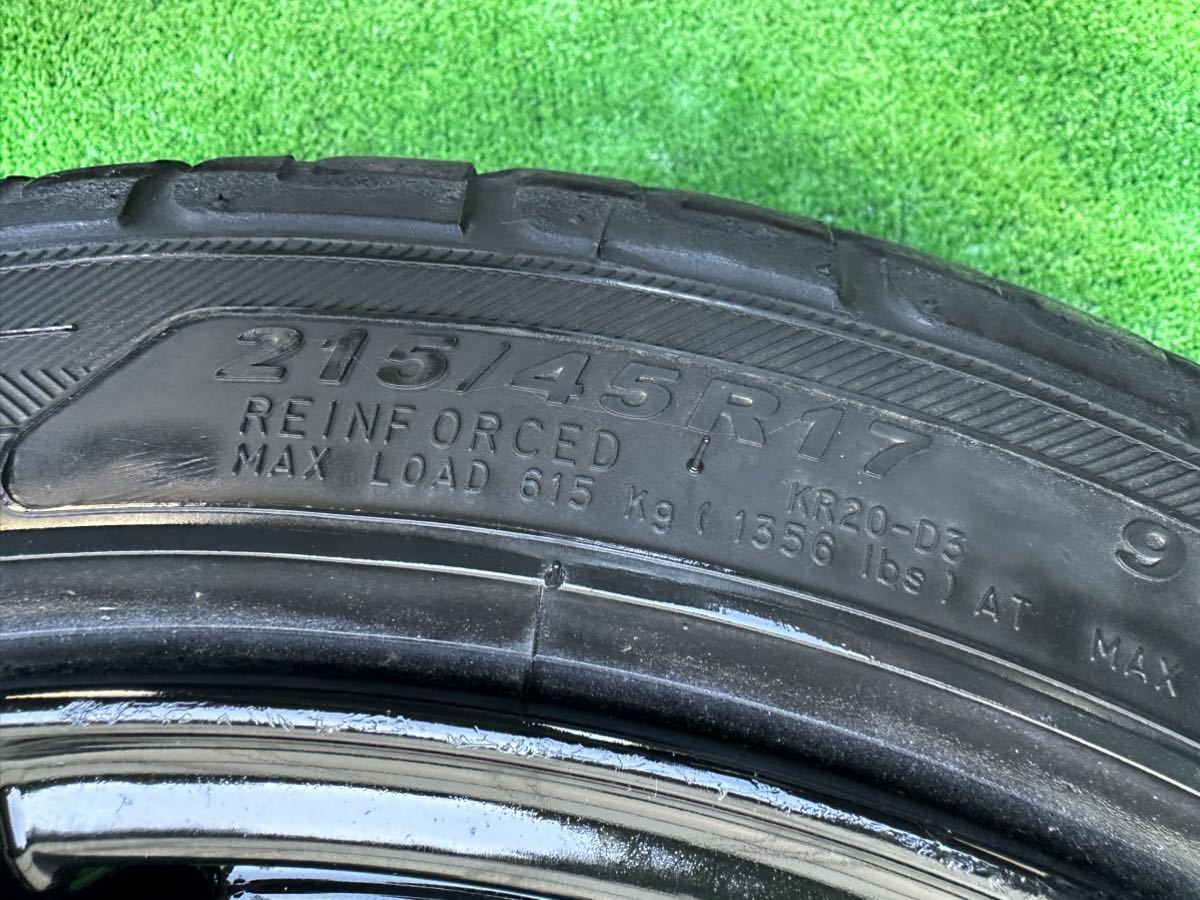 オリジン 17インチ 9J +30 PCD114.3 5H 2本 215/45R17 シルビアjzx100 