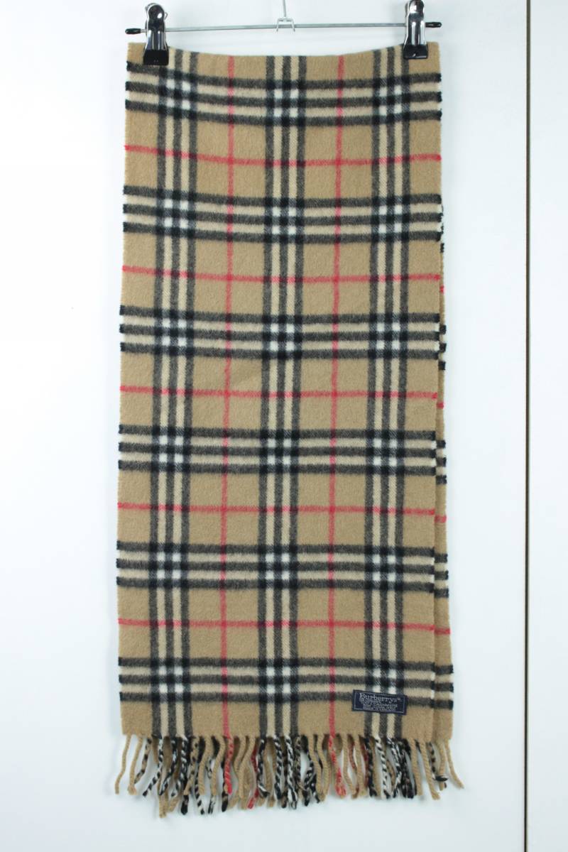 Burberrys カシミヤ100 ノバチェック マフラー ベージュ 英国製 BURBERRY（バーバリー） ノバチェック マフラー ベージュ マルチカラー