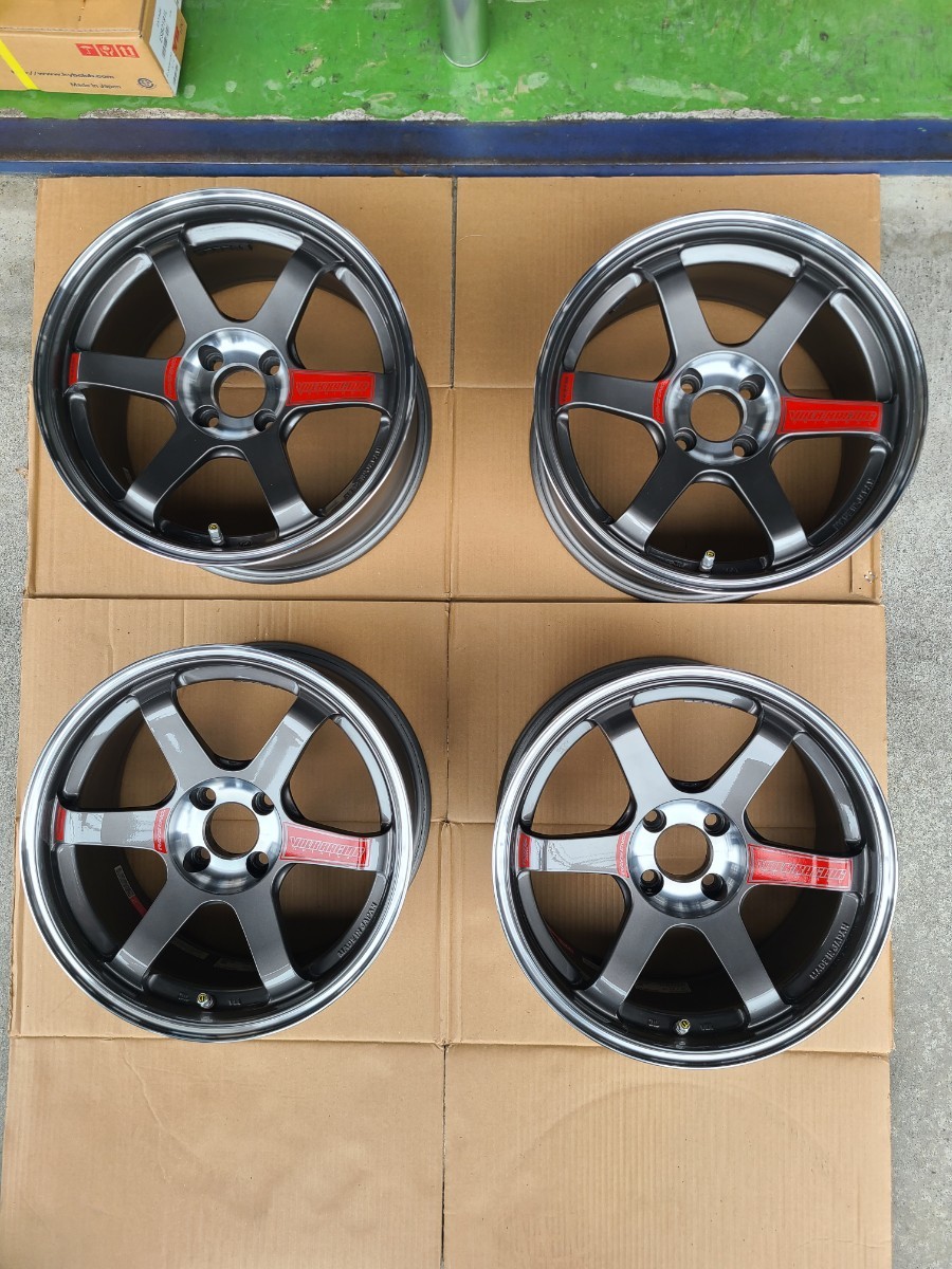 美品 RAYS TE37 SONIC SL 16インチ 8J 4H 100 +24 VORK RACING ボルク 