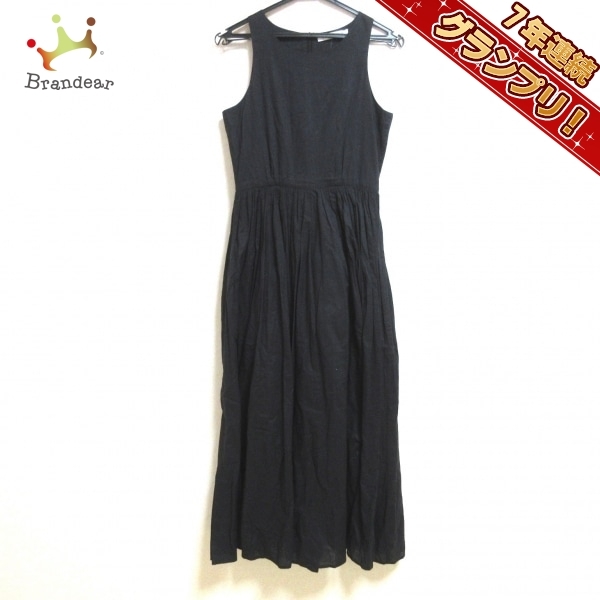 マリハ MARIHA - 黒 レディース クルーネック/ノースリーブ/ロング ワンピース