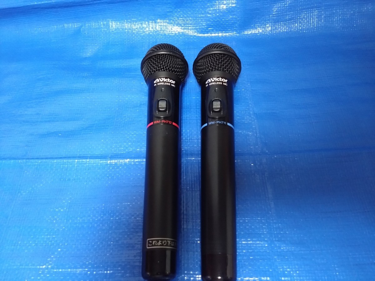 Victor ワイヤレスマイク 二本セット（WM-PH711）（WM-PH712）MADE IN