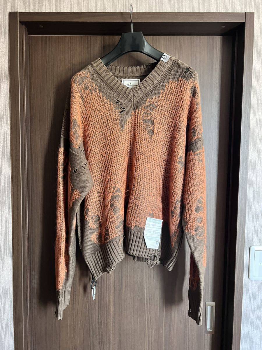 未使用品 MAISON MIHARA YASUHIRO ダメージニット SIZE46 メゾンミハラヤスヒロ BTS ROYALFLASH