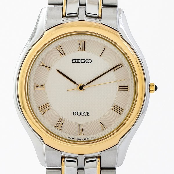 SEIKO セイコー DOLCE ドルチェ 8J41-6030 クォーツ アイボリー文字盤 