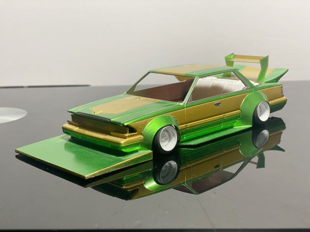 Y30 グロリア 実車コピー 街道レーサー 旧車 族車 俺のマシン プラモデル 街道レーサー 完成品 1⁄24アオシマ Y30セドリックプラモデル - 旧車