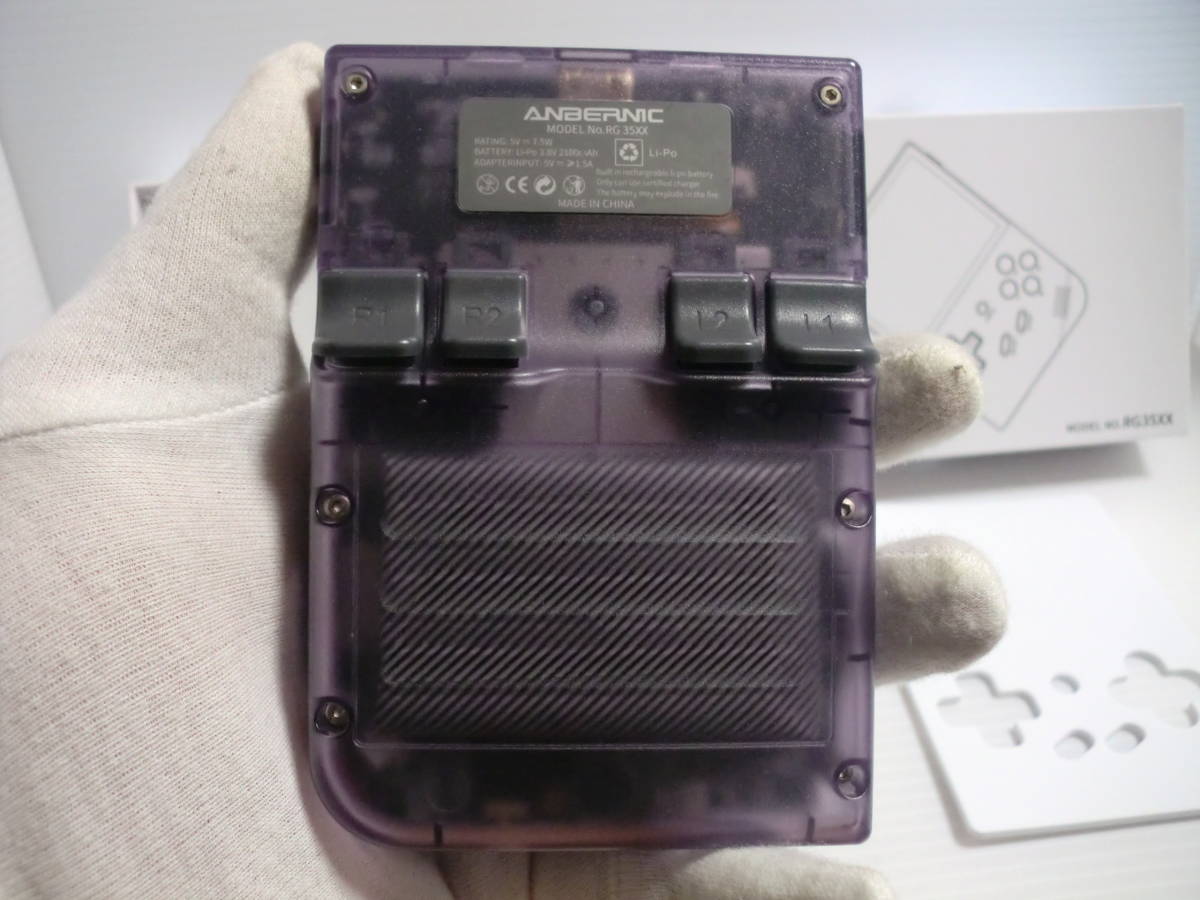 RG35XX ANBERNIC 中華ゲーム機 携帯機 動作確認済み クリアパープル