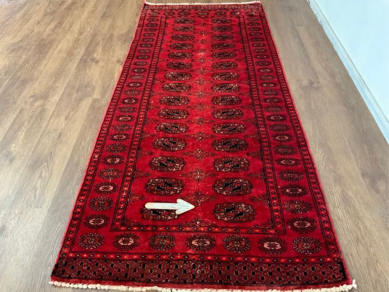 トライバルラグ★上質ヴィンテージ★186×81cm パキスタン・ラホール産 絨毯 ラグ アンティーク家具 手織り カーペット 02ZZSRM230926010D トライバル・ヴィンテージ 1970年代 &frasl;