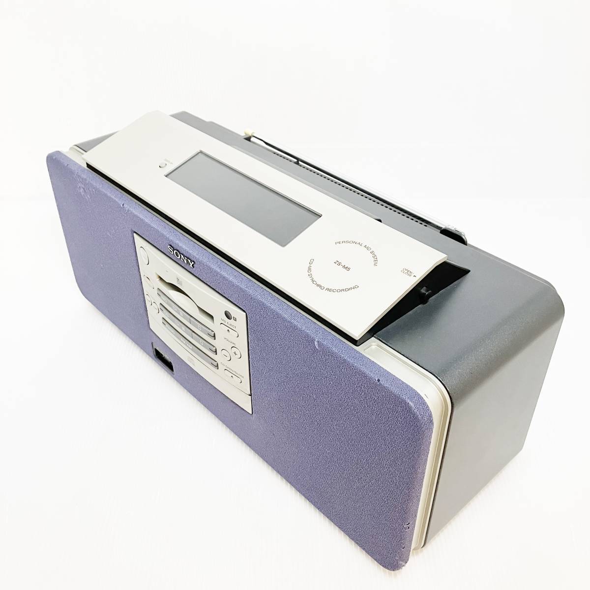 （美品）ピックアップ交換済、ソニー パーソナルミニディスクシステム　ZS‑M5 ZS-M5 SONY ソニー - CD MD パーソナルミニディスクシステム ラジカセ
