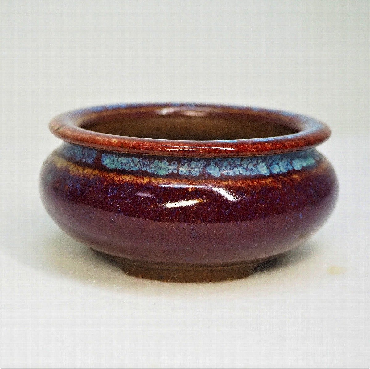 盆栽鉢 和鉢【左右9cm】 盆栽鉢 小判切立鉢9号 白受け皿付き