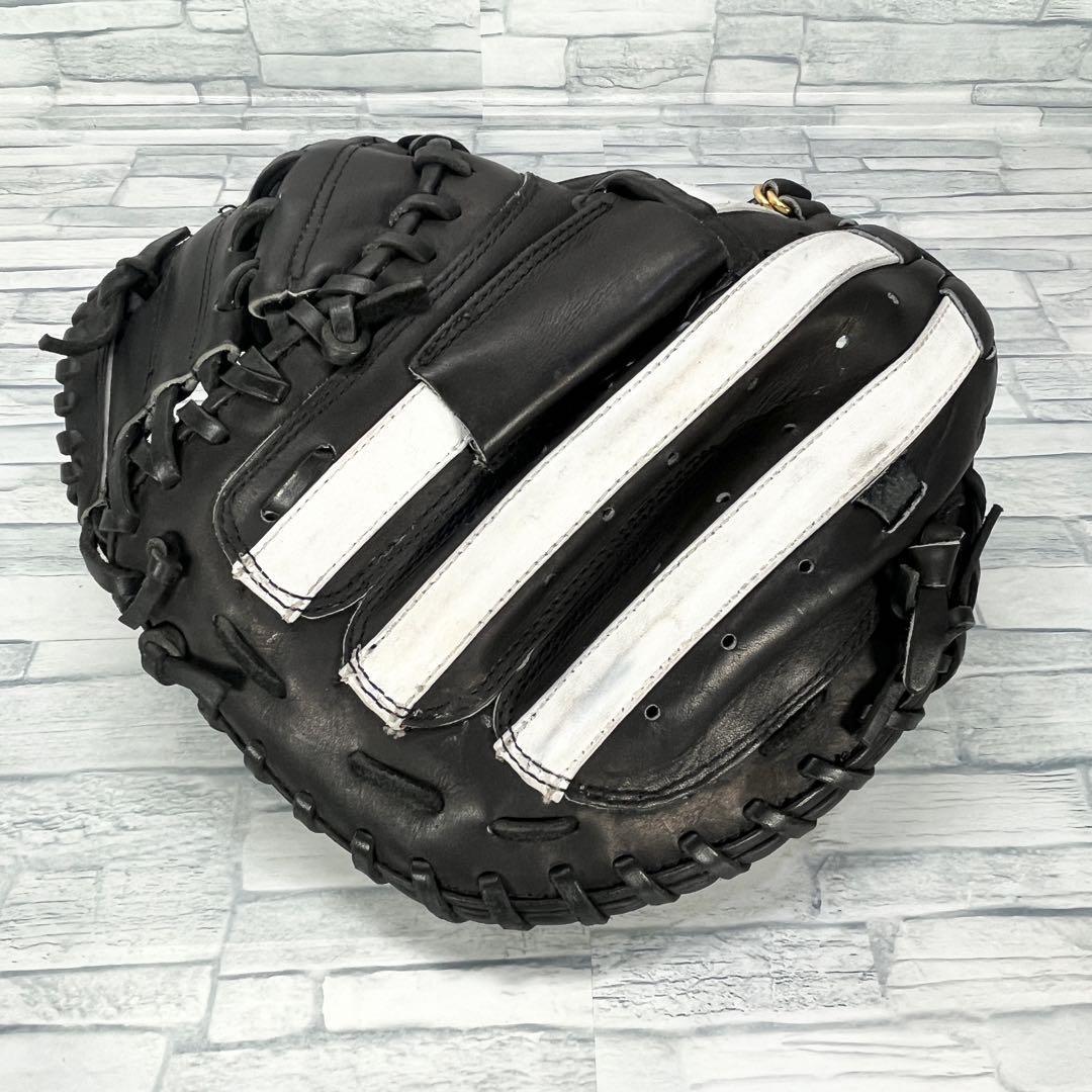 アディダス 白黒 キャッチャーミット アディダス 【ADIDAS】軟式用キャッチャーミット ブラック×ホワイト