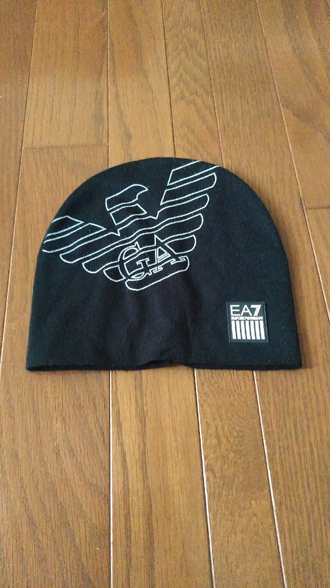 超美品　EMPORIO ARMANI　エンポリオアルマーニ　ニットキャップ