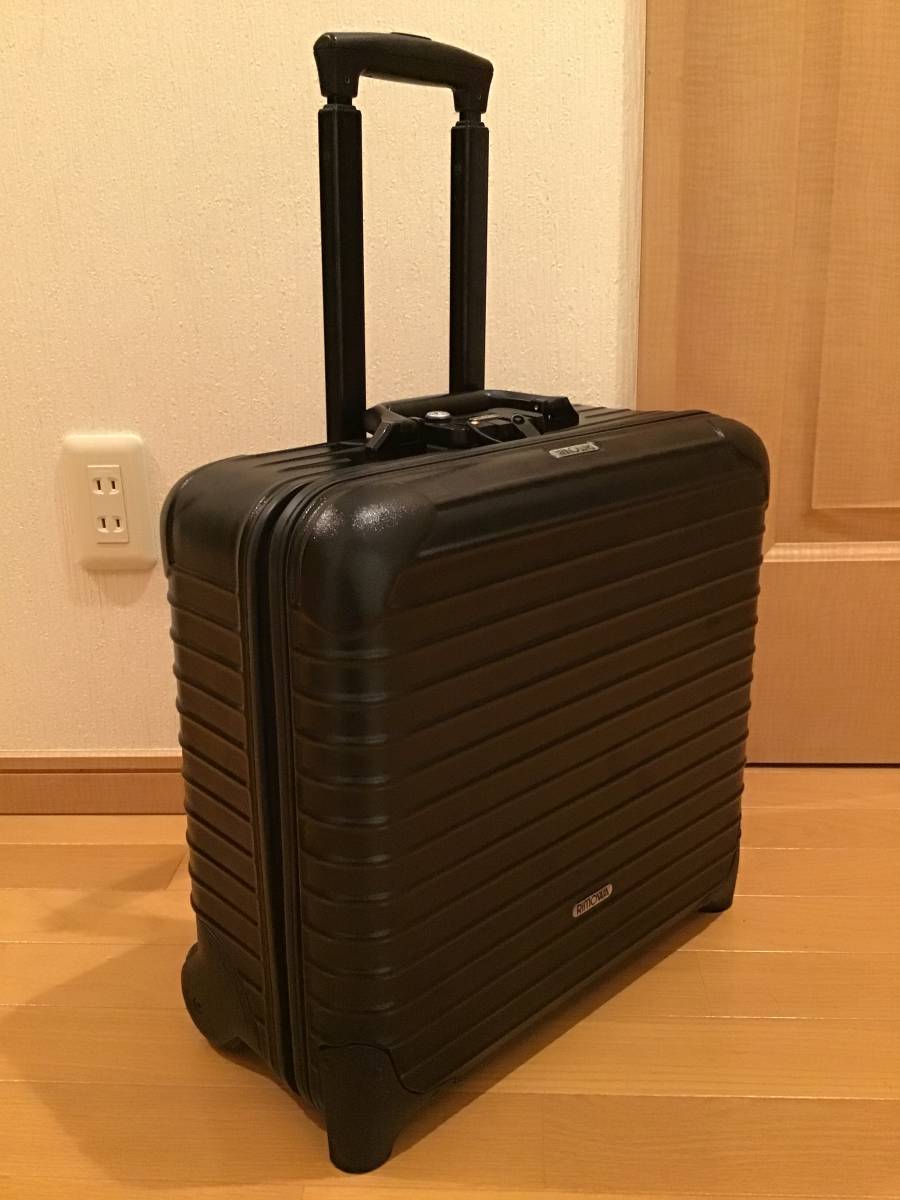美品 リモワ サルサデラックス ビジネストローリー 23L 4輪 グロス