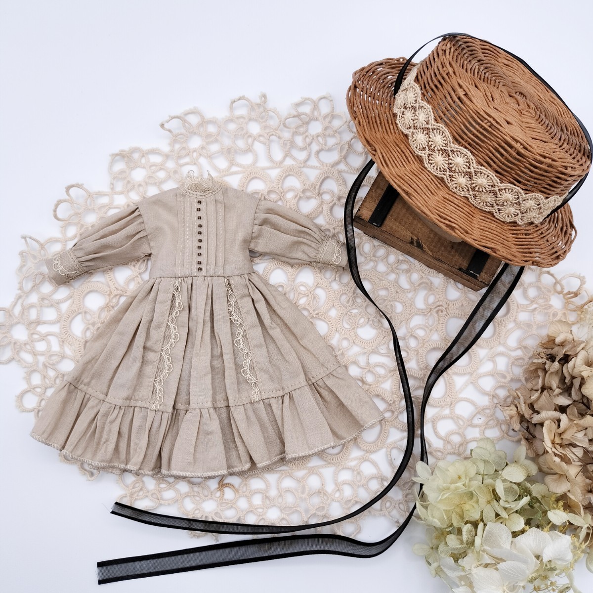 pecora.doll ブライス アウトフィット Blythe outfit 秋色 ワンピース 