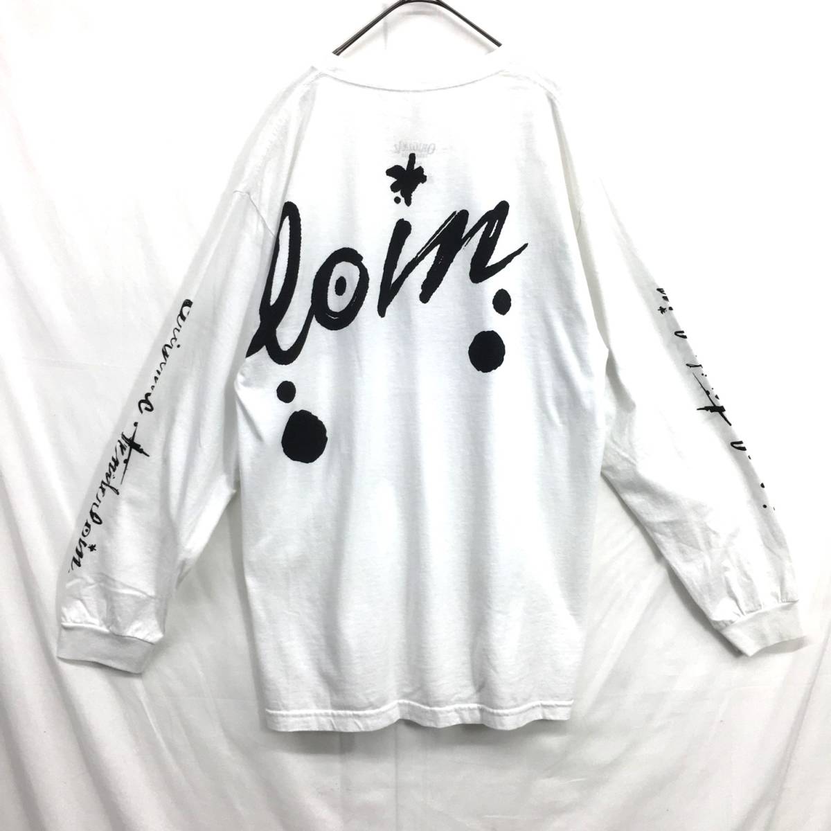 KZ6854☆TENDERLOIN : LONG SLEEVE TEE 2D☆L☆白 テンダーロイン 長袖