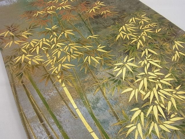平和屋野田店□漆工芸作家 金森一博 六通太鼓柄袋帯