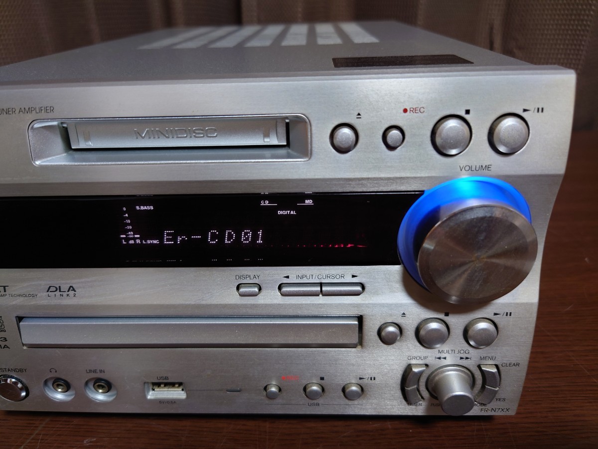 現状渡し品】 ONKYO システムコンポ FR-N7XX 2012年製 CD MD ラジオ 