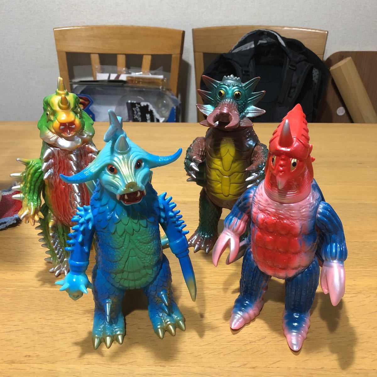 ブルマァク復刻・超獣ソフビ4体セット ブルマァク復刻 怪獣 ソフビ