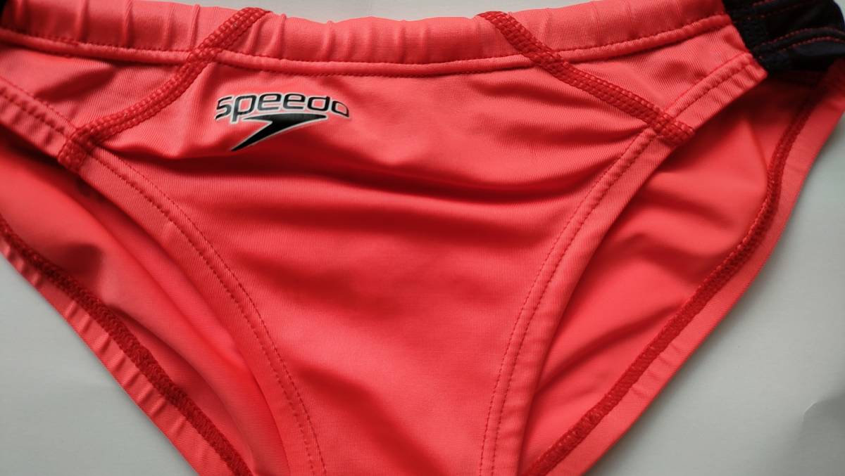 140】speedoミズノ 競パン 橙オレンジ アクアスペック マーキュライン 