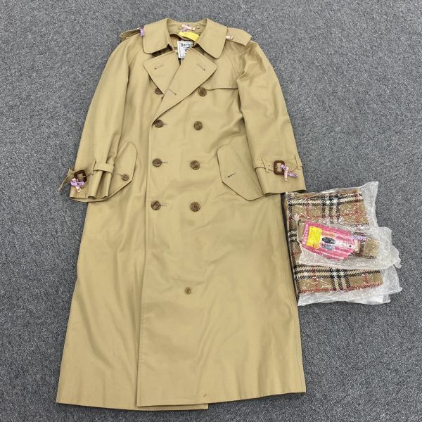 K639-Z5-277 Burberrys バーバリー 中生地ノバチェック柄 ロング 