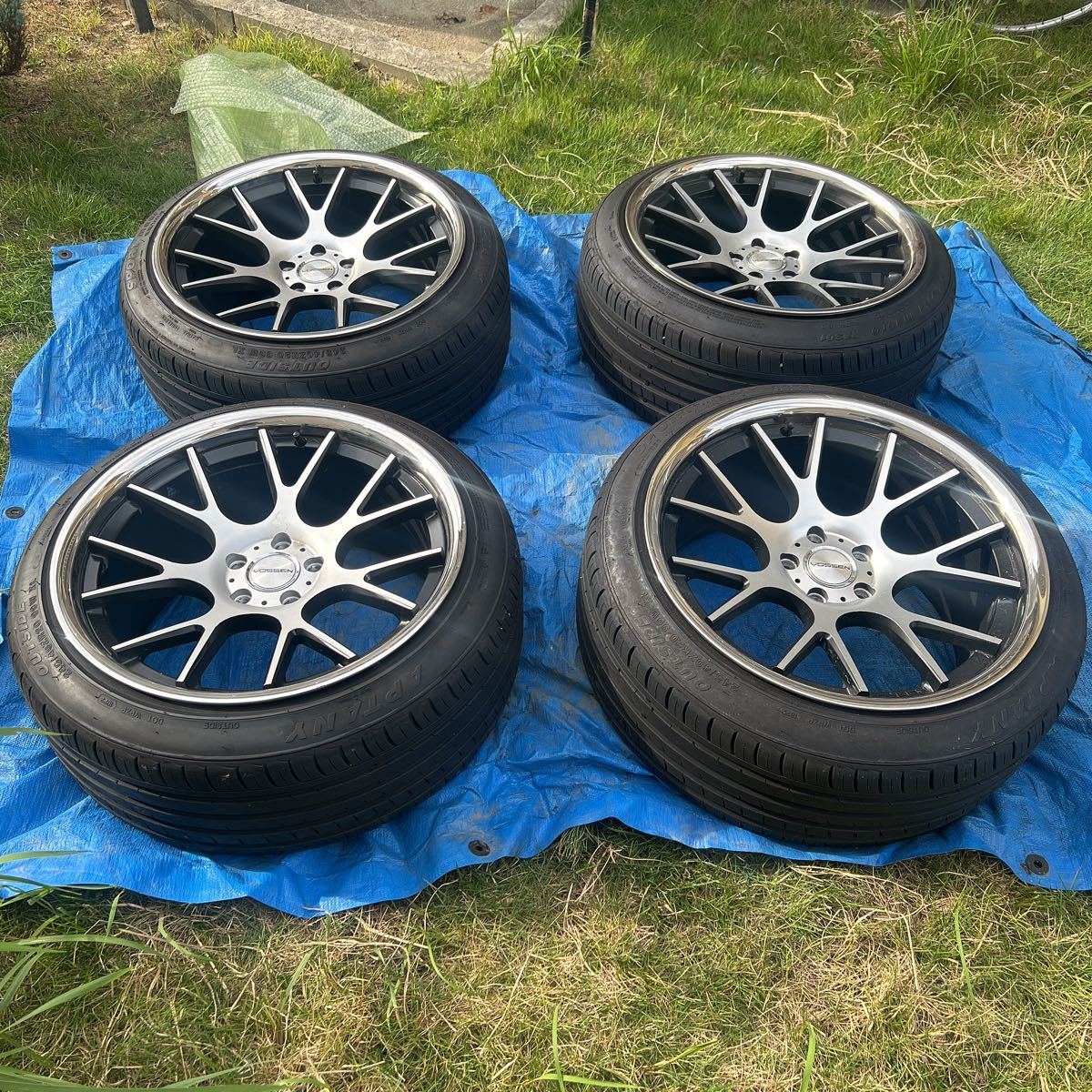VOSSEN CV2 20インチ 10.5j ＋45 PCD 114.3 4本通し 245 40 R20 タイヤ 
