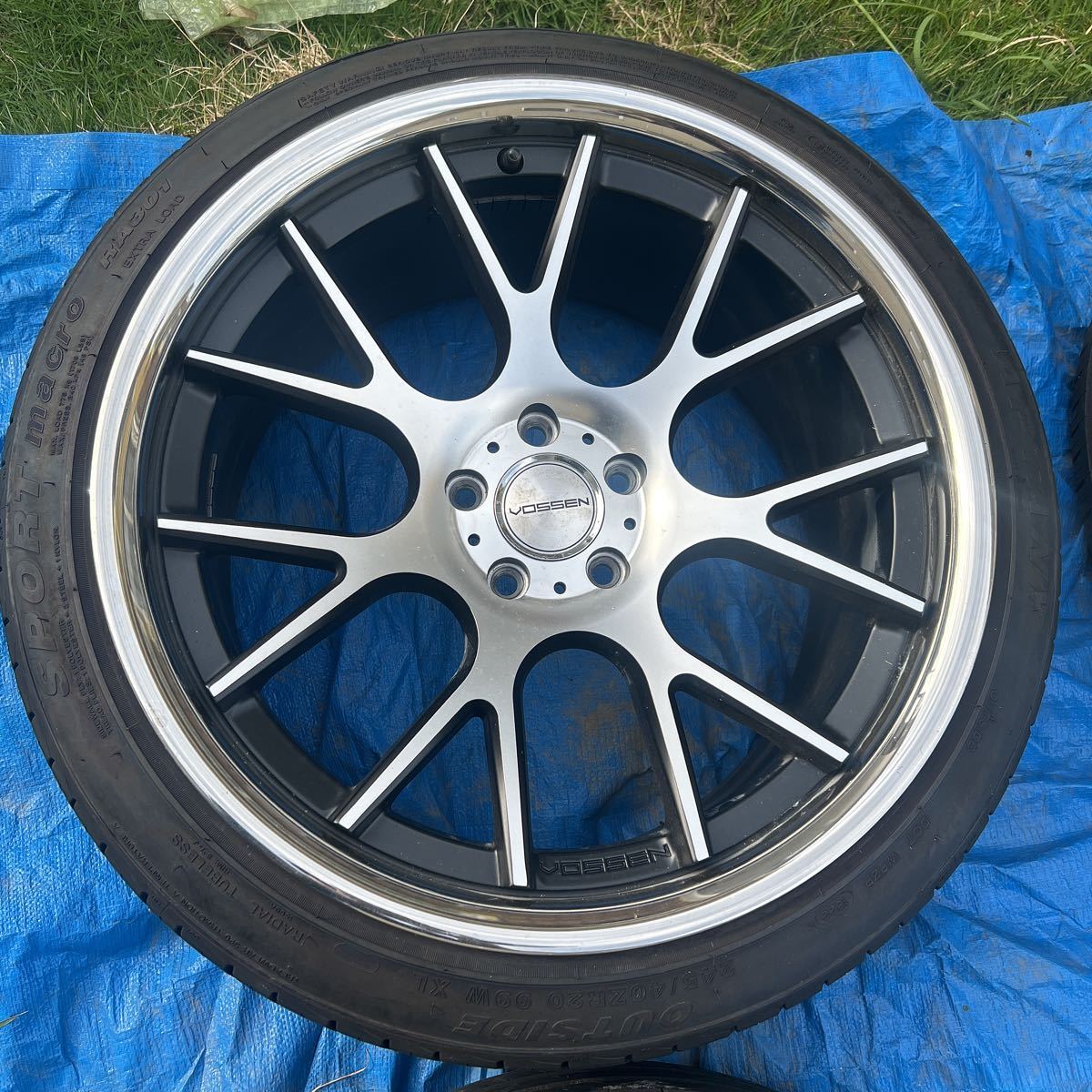 VOSSEN CV2 20インチ 10.5j ＋45 PCD 114.3 4本通し 245 40 R20 タイヤ 