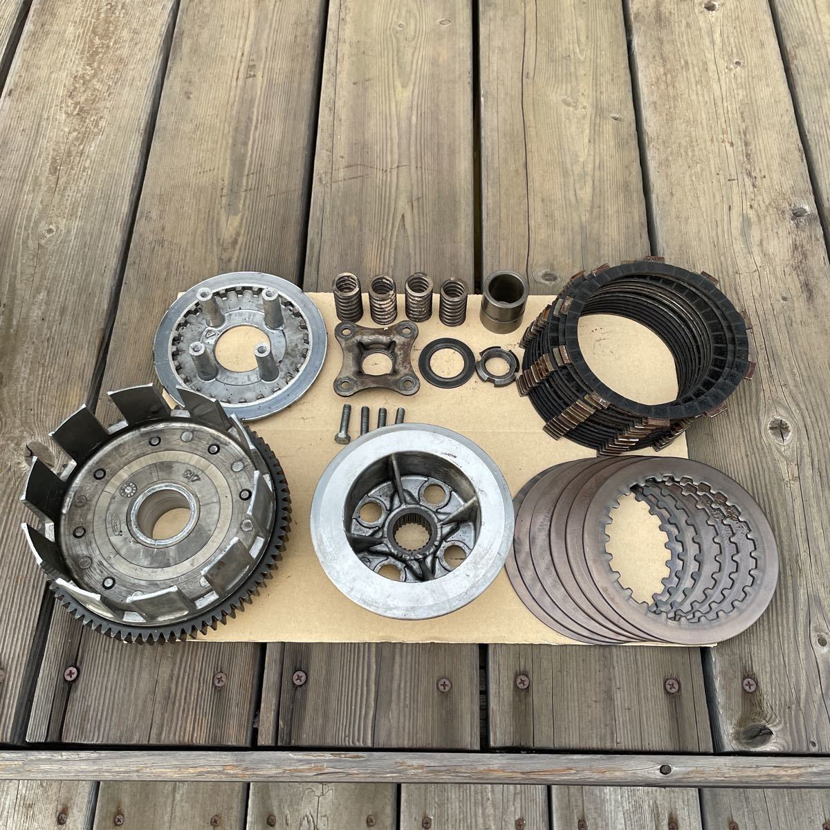 ホンダ CB250Tホーク クラッチハウジングセット ジャンクCB400T ホーク2 バブ バブ2 部品取り CB250N CB400N