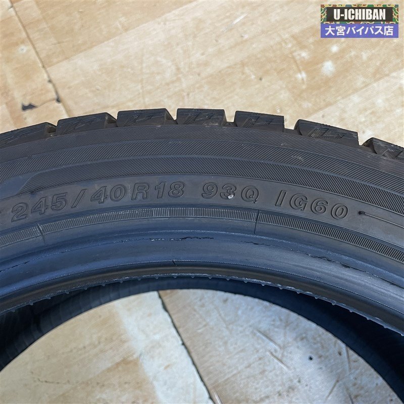 WRX等に 残溝たっぷり 2022年製 スタッドレス 245/40R18 93Q ヨコハマ アイスガードIG60 4本セット 004 純正 | STI トヨタ アルファード アルファード、ヴェルファイア