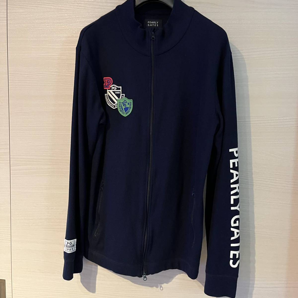 美品】PEARLY GATES ブルゾン ネイビー Lサイズ ラグウォーム 