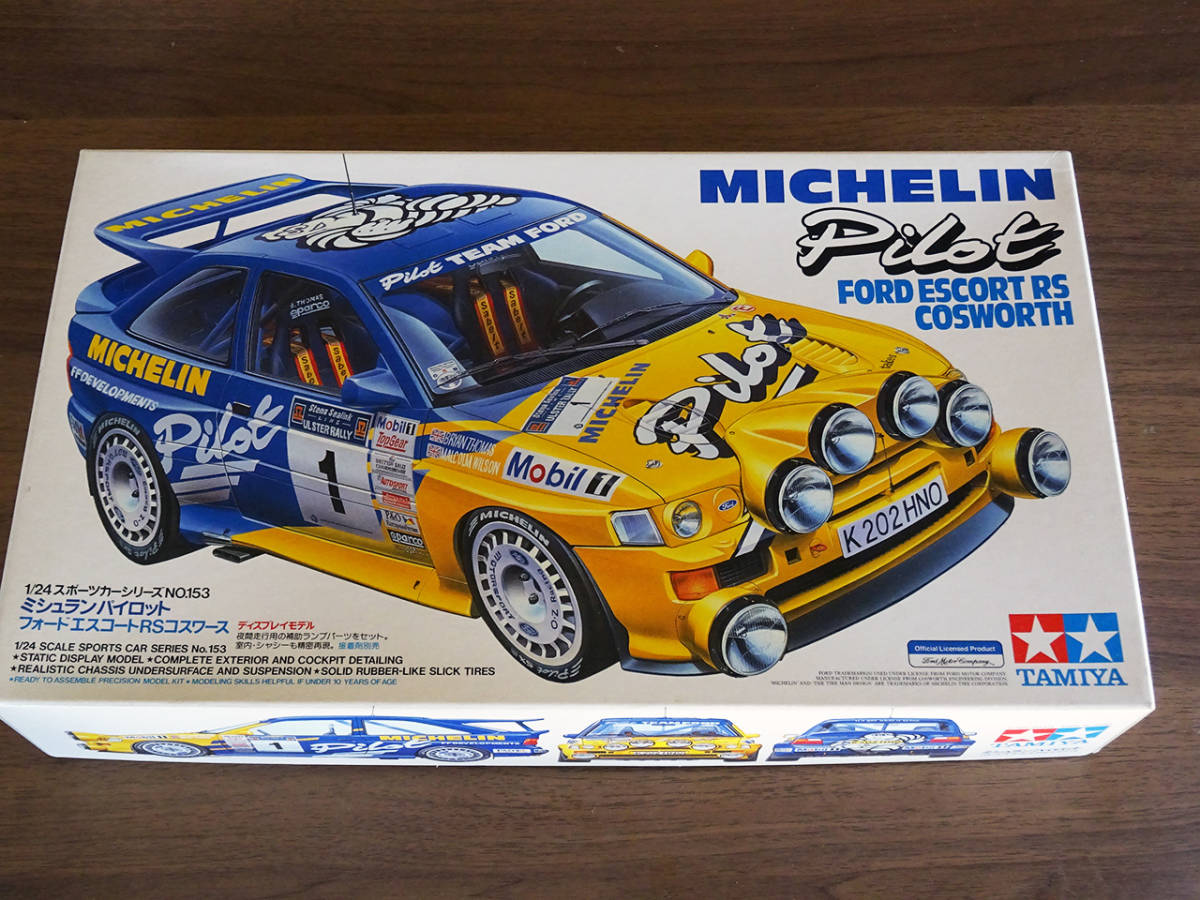 TAMIYA 1／24 FORD ESCORT RS MICHELIN PIROT・タミヤ1／24フォードエスコートRS・ミシュランパイロット・パーツ未開封！！