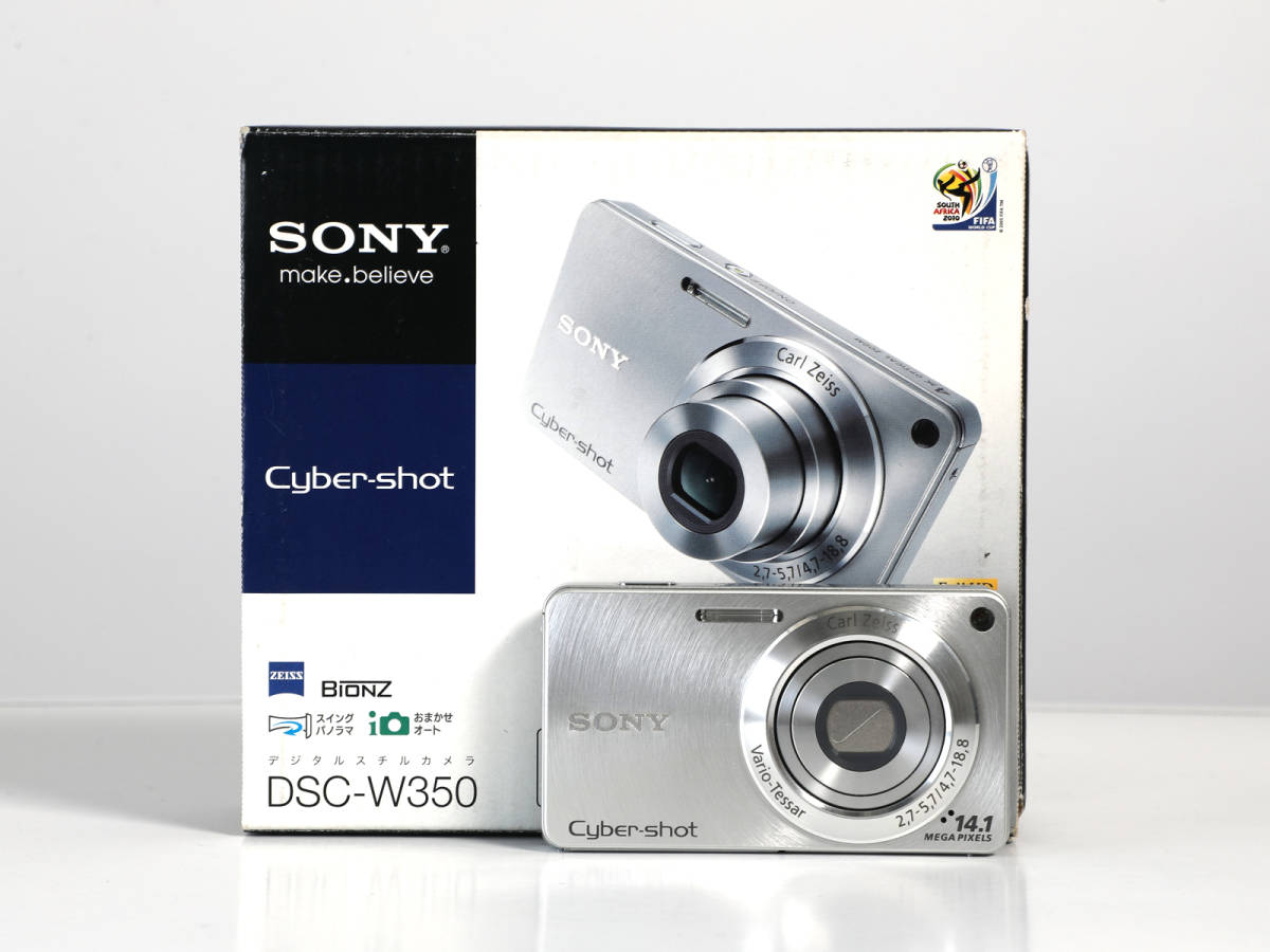 Sony DSC-W350 Digital Camera Cyber-shot with Wide 14.1MP 4x Black 