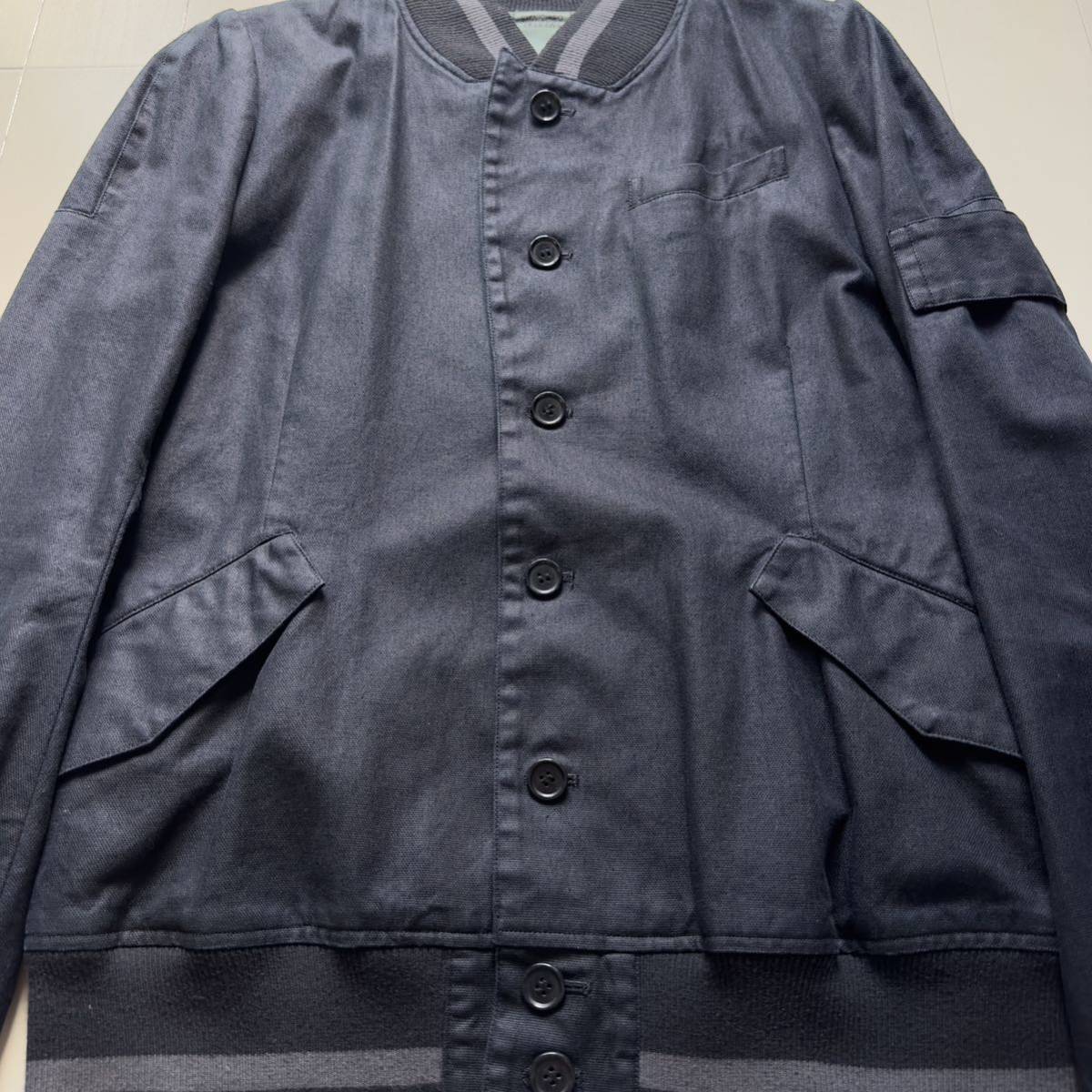 Rare SHINICHIRO ARAKAWA 1990s back zip blouson jacket mesh pocket 