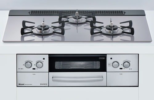 桐生店【未開封品】10-34 Rinnai R3735B1W2T ビルトインガスコンロ 都市ガス用