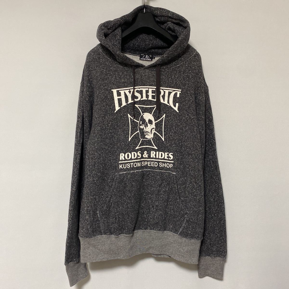 HYSTERIC GLAMOUR/スカル フーディ 名作 HYSTERIC GLAMOUR スカル
