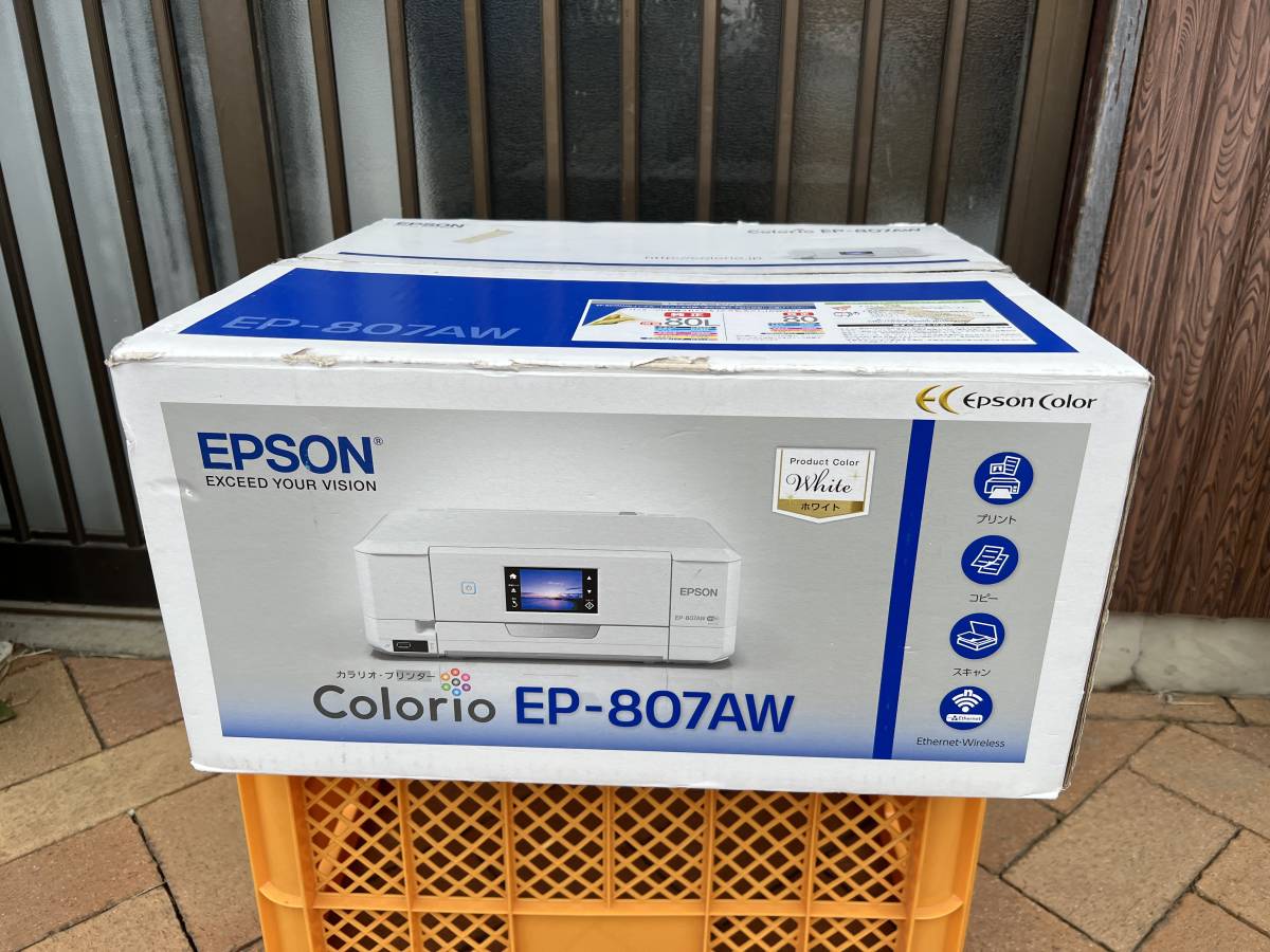 PC周辺機器 EPSON EP-807AW ホワイト プリンター ジャンク品