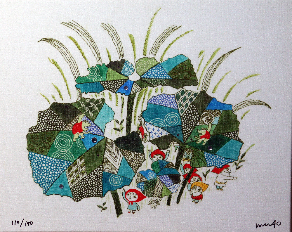 ◇MICAO(ミカオ)◇雨宿り◇版画◇ジークレー◇限定150部