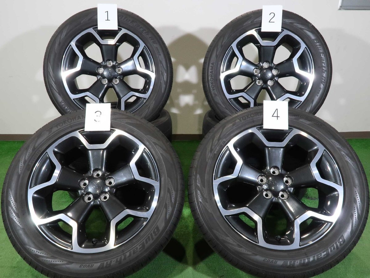 4本 スバル XV GP系 純正 17インチ 7J +48 5H PCD 100 ラジアル