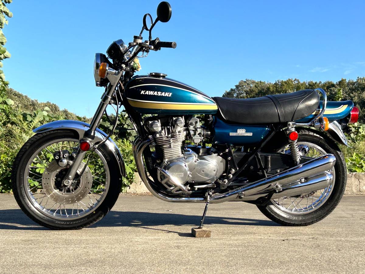 KAWASAKI Z1 玉虫カラー（青色） カワサキ名車 エンジン正常 ブレーキ