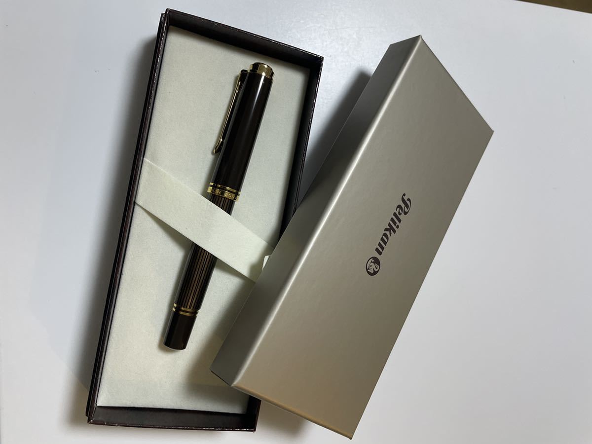 ペリカン スーべレーンM800 茶縞 EFニブ ペリカン 万年筆 スーベレーン