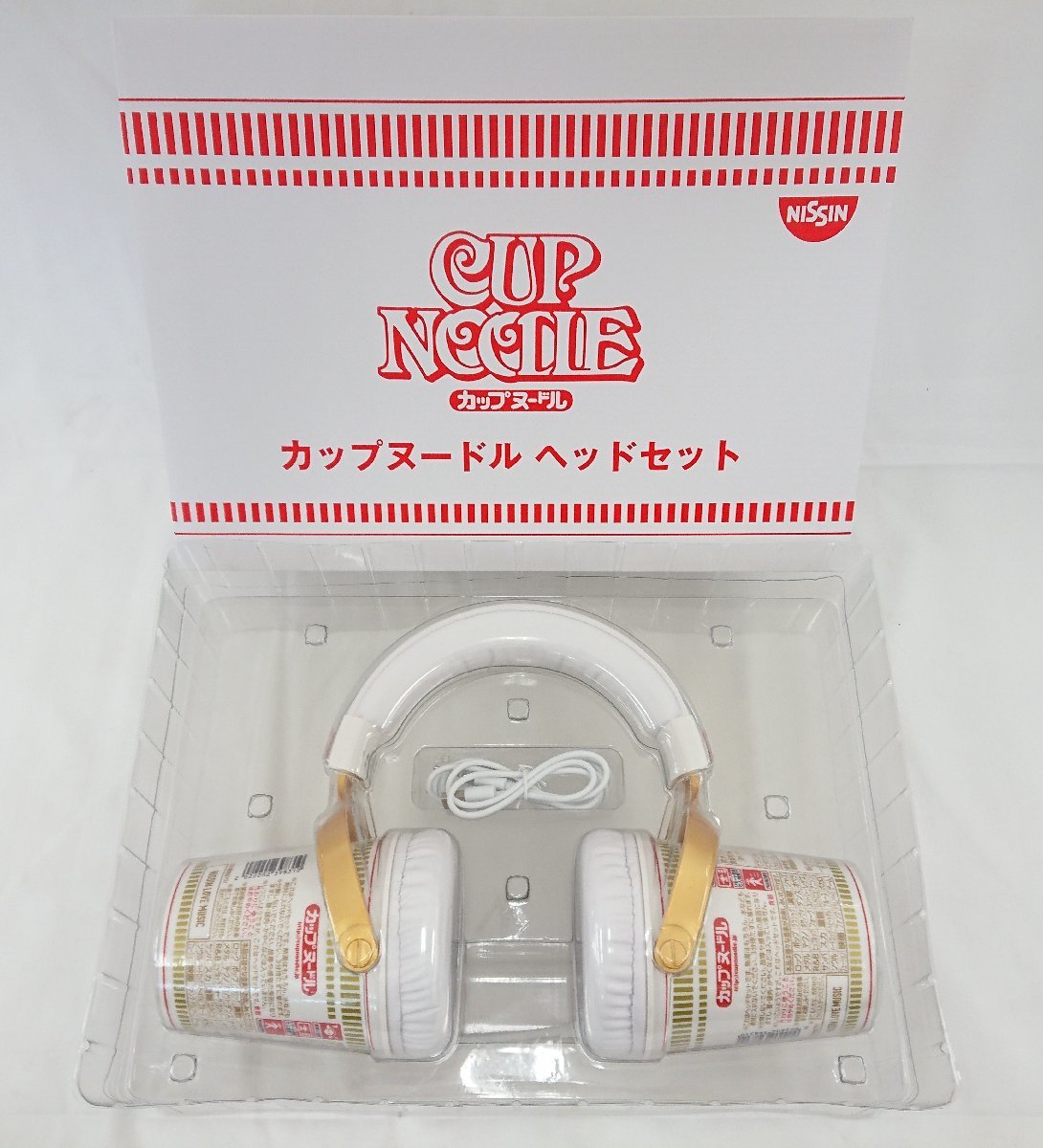 最新作，新品 ☆未使用品☆ NISSIN カップヌードルヘッドセット カップ