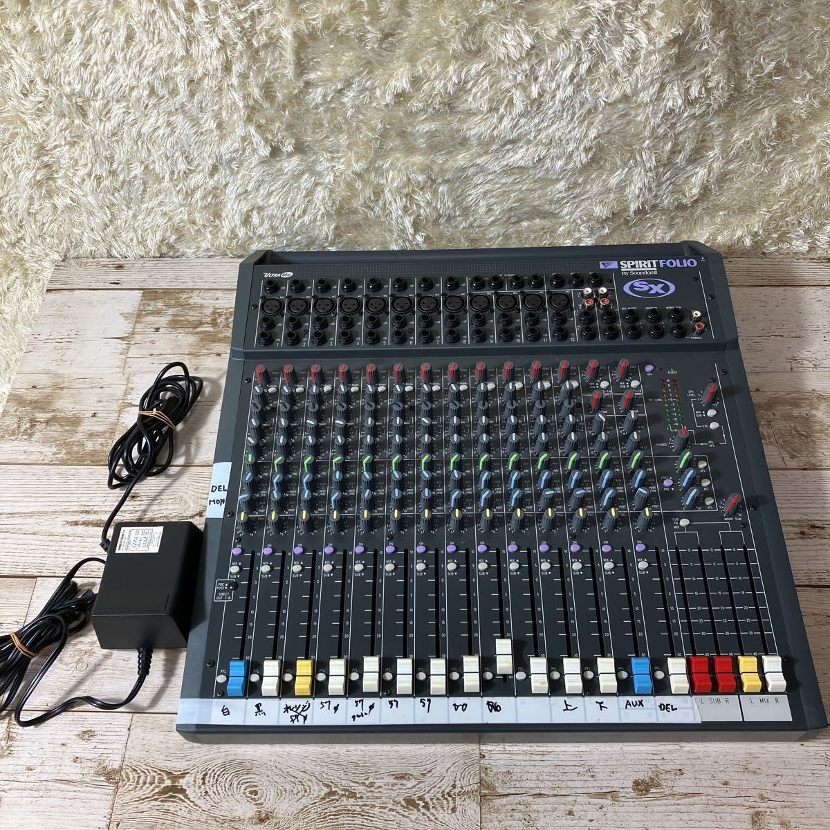 ミポルンページ SPIRIT FOLIO SX By Soundcraft ミキサー 通電 Spirit Folio
