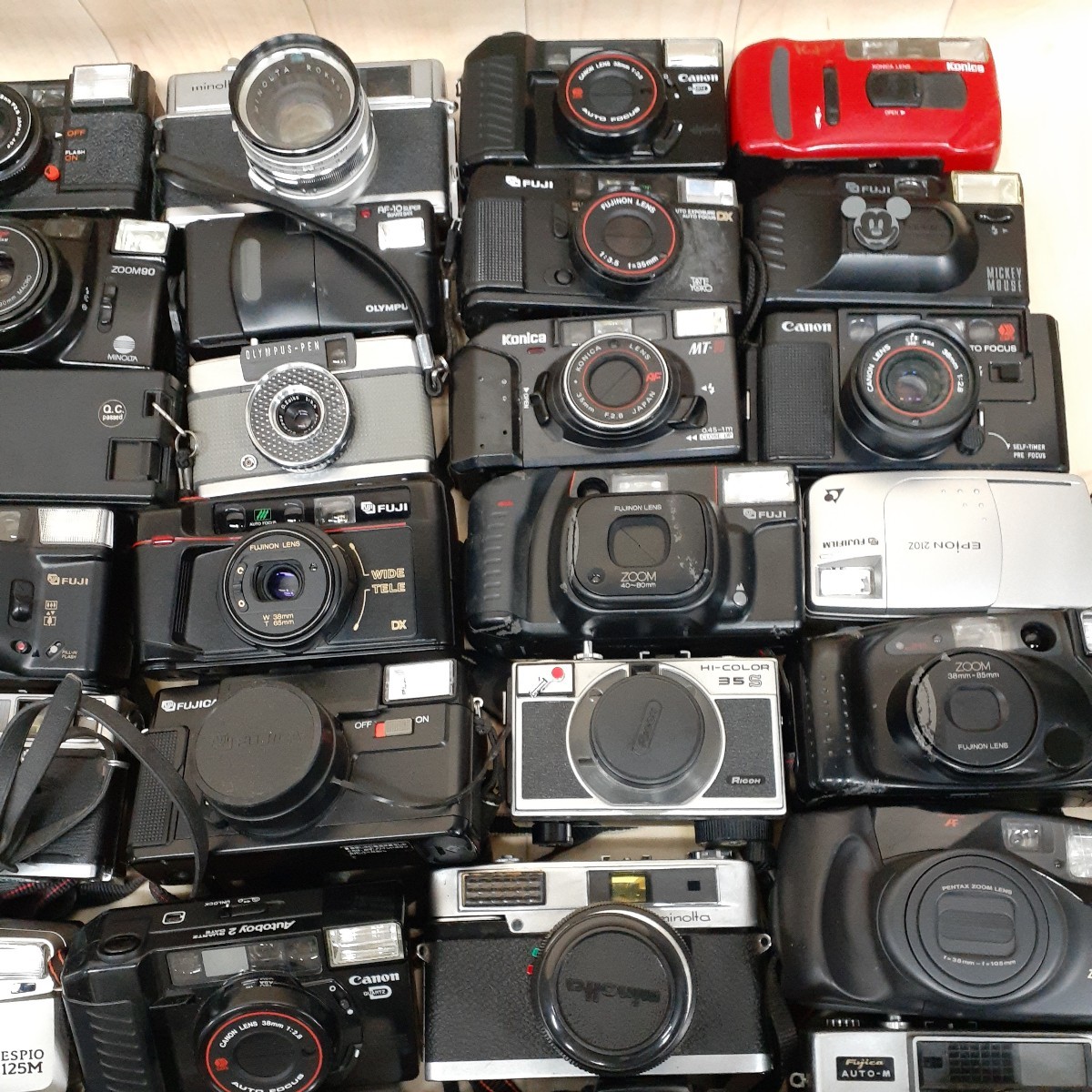 【ジャンク】フィルムカメラまとめ売りNIKON　PENTAX　CANON　その他 □ジャンク□ コンパクトフィルムカメラ 大量まとめセット Canon