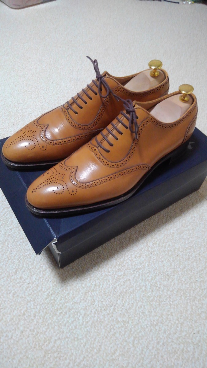 神匠 OM-11-1 ウイングチップ ライトブラウン 7