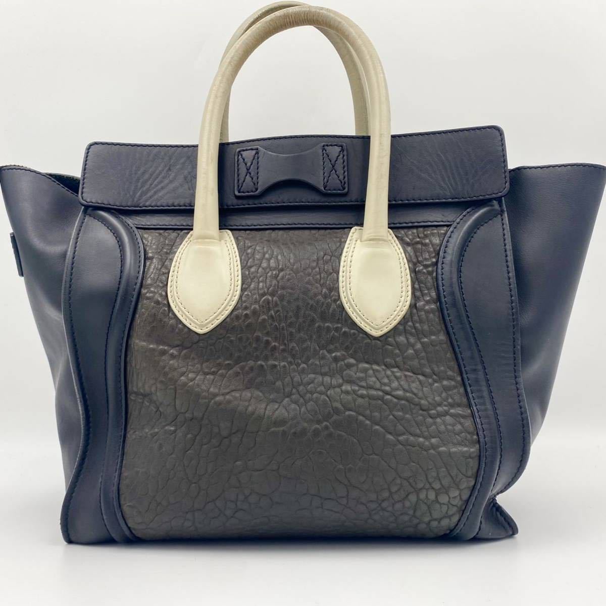 1円【入手困難品】CELINE セリーヌ ラゲージ ファントム ハンドバッグ 