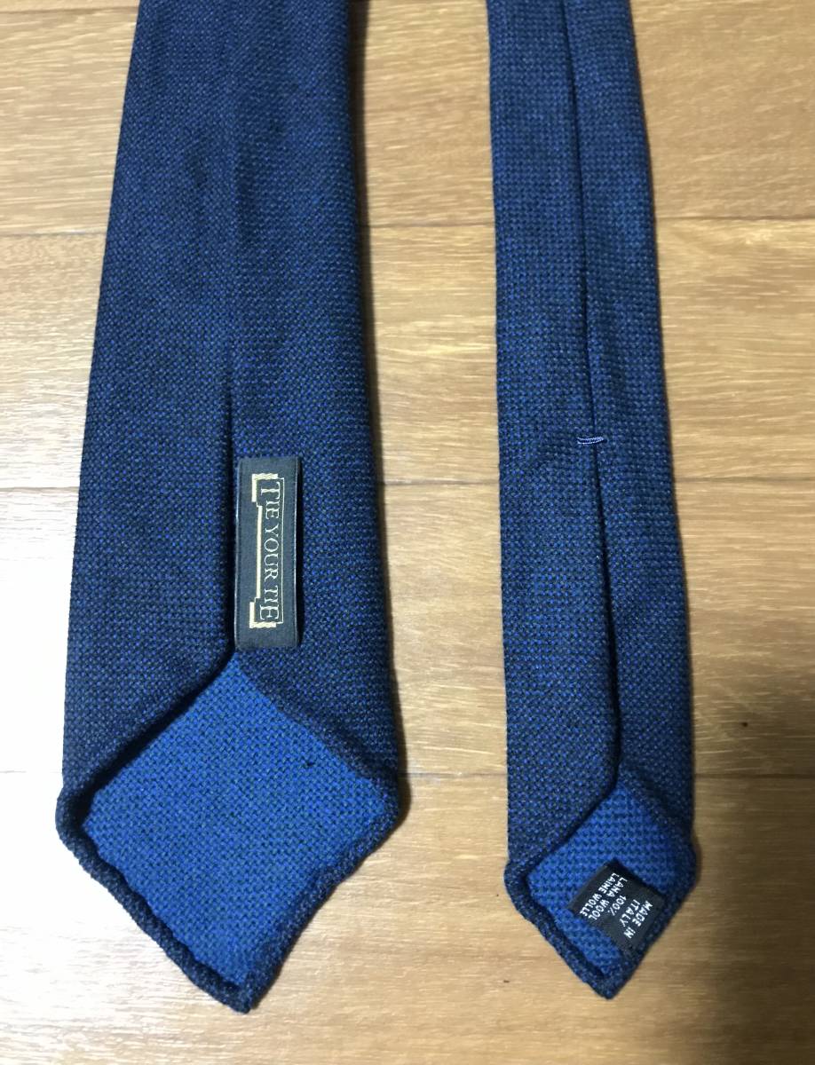 TIEYOURTIE タイユアタイ セッテピエゲ ウールタイ sevenfold セブン
