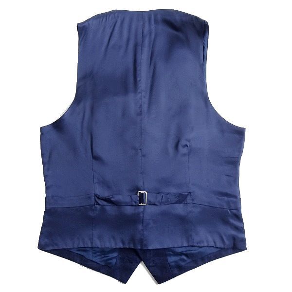 HACKETT LONDON ハケットロンドン レザーベスト L ネイビー HACKETT LONDON ハケット ロンドン 新品 定価3.6万 上質フランネル