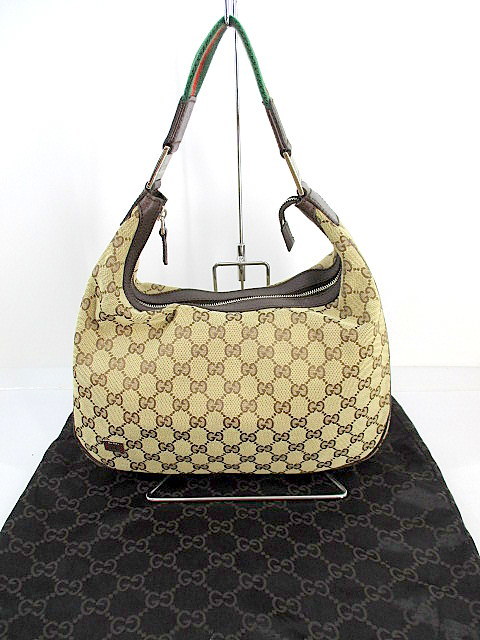 1円★ GUCCI グッチ シェリーライン ショルダーバッグ ハンドバッグ ワンショルダー GGキャンバス 肩掛け 中古