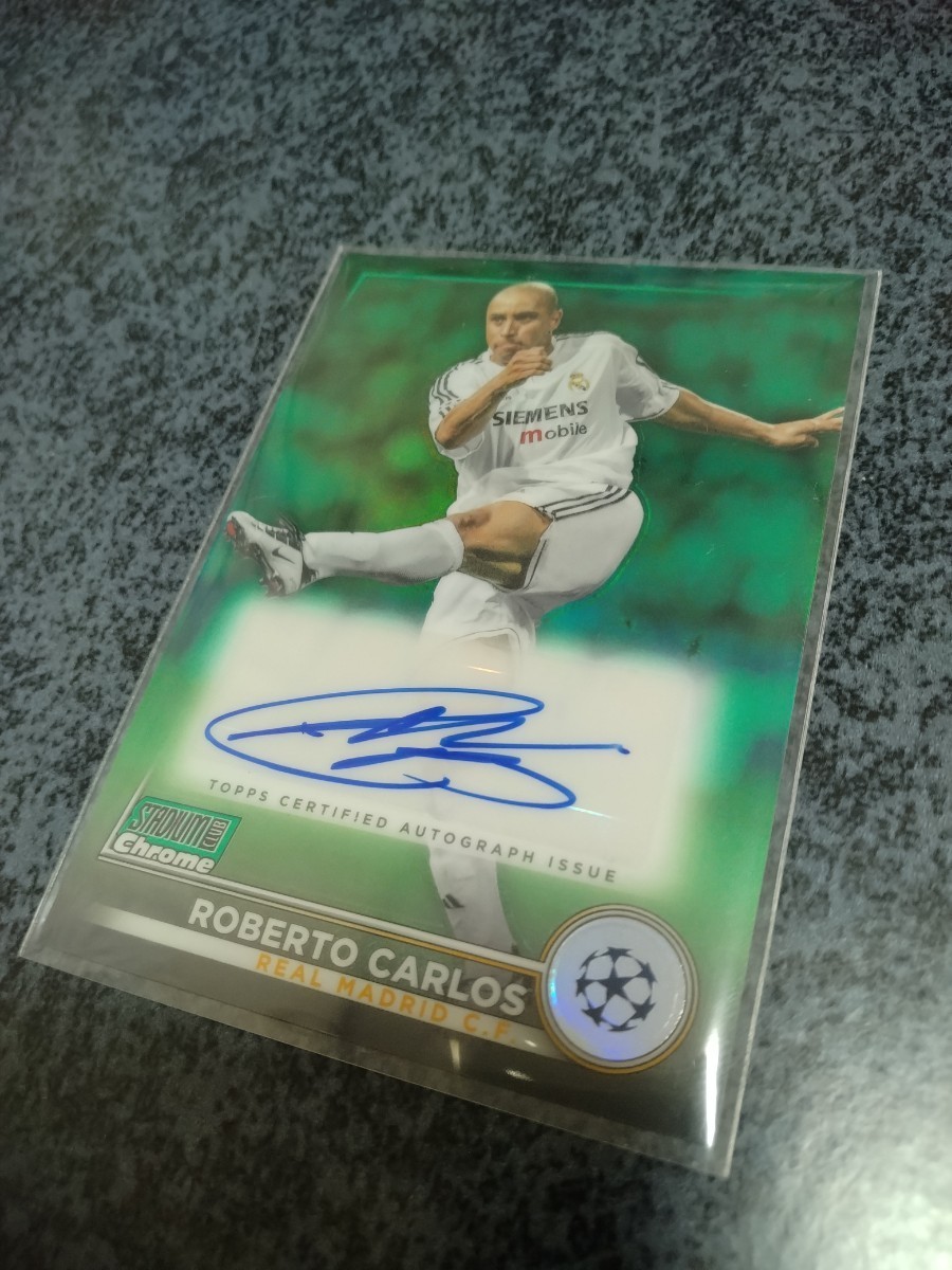 ロベルト カルロス サインカード 99シリ☆ 2022-23 TOPPS STADIUM CLUB 